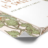 ボガインビリアのフォトゲストブックサイン Mucha ポスター (角)