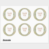 ボガインビリア 感謝ステッカー アールヌーボー ラウンドシール (シート)