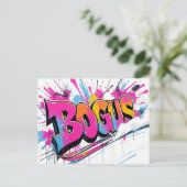 ボガスベイスンスキーリゾートアイダホグラフティポストカード ポストカード (スタンド正面)