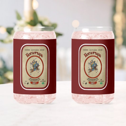 ボガティロシアのルビアラベル ガラス缶 (インサイチュ (ウェディング))