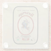 ボガティロシアのルビール ガラスコースター (裏面)