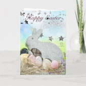 ボガンフーズプリントイースターバニー カード (裏面)