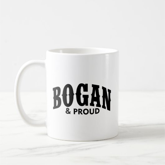 ボガン&誇りを持った コーヒーマグカップ (左)