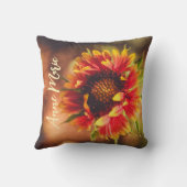 ボガーリーホ名前をカスタムするフラワー装飾用クッション クッション (裏面)