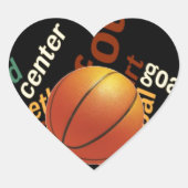 ボキャブラリーのスラムダンク:バスケットボールのチャンピオン戦 ハートシール (正面)