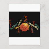 ボキャブラリーのスラムダンク:バスケットボールのチャンピオン戦 ポストカード (正面)