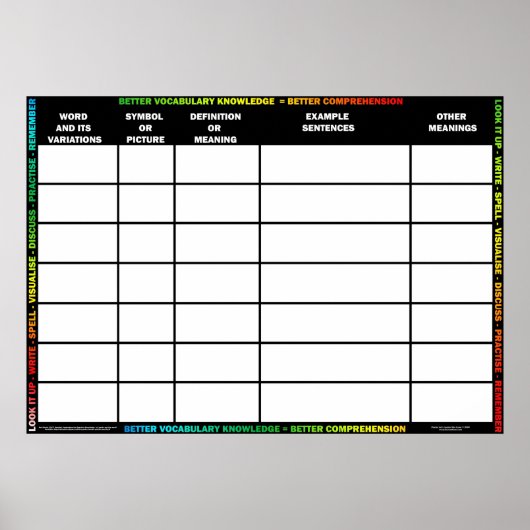 ボキャブラリービルダー ポスター (正面)