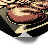 ボクおもしろいサーがボクシング手袋を叩いてクノ ポスター (角)