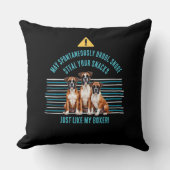 ボクおもしろいサードッ警告グ装飾用クッション クッション (正面)