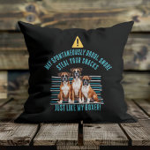 ボクおもしろいサードッ警告グ装飾用クッション クッション