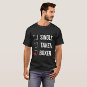 ボクおもしろいサー引用文独身の撮影ボクサークールボクシングV Tシャツ (正面フル)