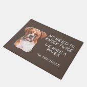 ボクおもしろいサー犬を2回打つ必要はない ドアマット (アングル)