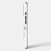 ボクお洒落サー：編集可能文字ラインアートフォンCas Case-Mate iPhoneケース (裏面 / 左)