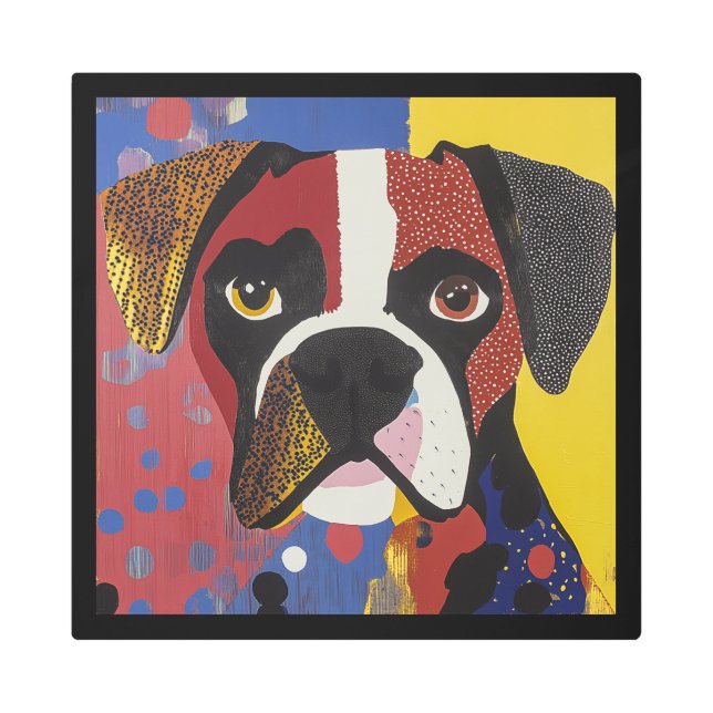 ボクはっきりしたサーポップ・アートのアート メタルプリント (正面)