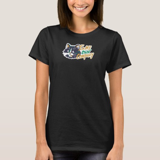 ボクはボク自身の会社のネコ Tシャツ (正面)