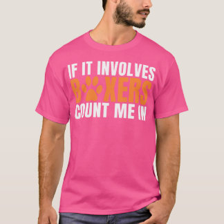 ボクもしサー犬にボクサーが私を数える Tシャツ