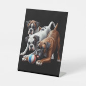 ボクよくはしゃぐサードッグとボール：すべてのフェッチのおもしろい! 台座サイン (正面)