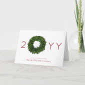 ボクウッドリースクリスマスホリデー企業の折り畳み 招待状 (正面)