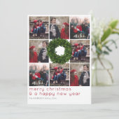 ボクウッドリース8グリッドクリスマスホリデー シーズンカード (スタンド正面)