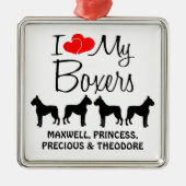 ボクカスタムサー4人が大好き メタルオーナメント (正面)