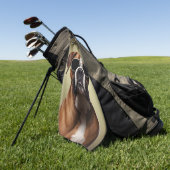 ボクカッコいいサー犬 ゴルフタオル (グリーン)