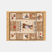 ボクサパーソナライズされたー犬用毛布,犬好きの贈り物 フリースブランケット (正面(横))