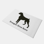 ボクサパーソナライズされたー ドアマット (アングル)