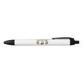 ボクサーおもしろいクリスマスライトクリスマスソックス犬の恋人 黒ボールペン (トップ)