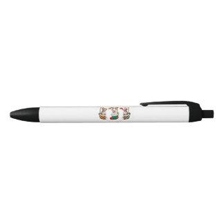 ボクサーおもしろいクリスマスライトクリスマスソックス犬の恋人 黒ボールペン