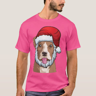 ボクサーおもしろいサンタクロースのクリスマスギフトシャツ Tシャツ
