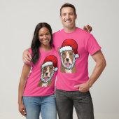 ボクサーおもしろいサンタクロースのクリスマスギフトシャツ Tシャツ (ユニセックス)