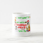 ボクサーおもしろいサンタハットクリスマスペットラバーギフトアイディア コーヒーマグカップ (中央)