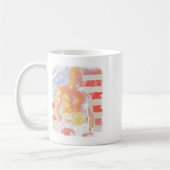 ボクサーおもしろいトランプトランプロッキーミーム コーヒーマグカップ (左)