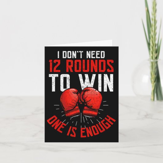 ボクサーおもしろいボクシング カード (正面)