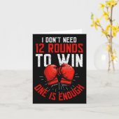 ボクサーおもしろいボクシング カード (黄色い花)