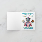 ボクサーお前の日の誕生日 カード (内部)