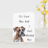 ボクサーお前の日の誕生日 カード (黄色い花)