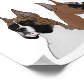 ボクサーがポスターにデジタル・アートの見出し ポスター (角)