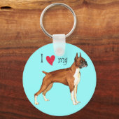 ボクサーが大好き キーホルダー (正面)