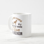 ボクサーが大好き コーヒーマグカップ (正面左)