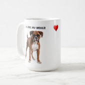 ボクサーが大好き コーヒーマグカップ (正面左)