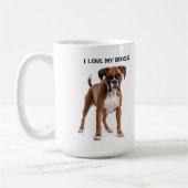 ボクサーが大好き コーヒーマグカップ (左)