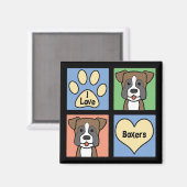 ボクサーが大好き マグネット (正面/裏面)
