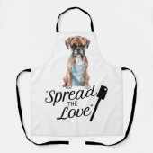 ボクサーが愛情を広めた エプロン (正面)