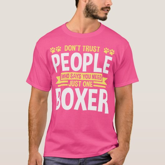 ボクサーが1人だけ必要だ Tシャツ (正面)