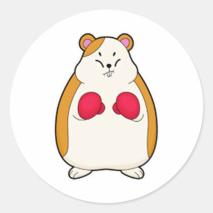 ボクサーとしてのハムスターボクシング手袋 ラウンドシール