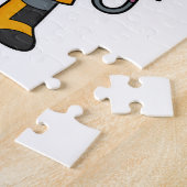 ボクサーとしてのマウスとボクシング手袋 ジグソーパズル (側面)