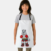 ボクサーとしての犬とボクシング手袋 エプロン (インサイチュ)