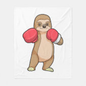 ボクサーとしてスロースボクシング手袋 フリースブランケット (正面)