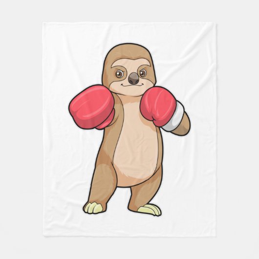 ボクサーとしてスロースボクシング手袋 フリースブランケット (正面)